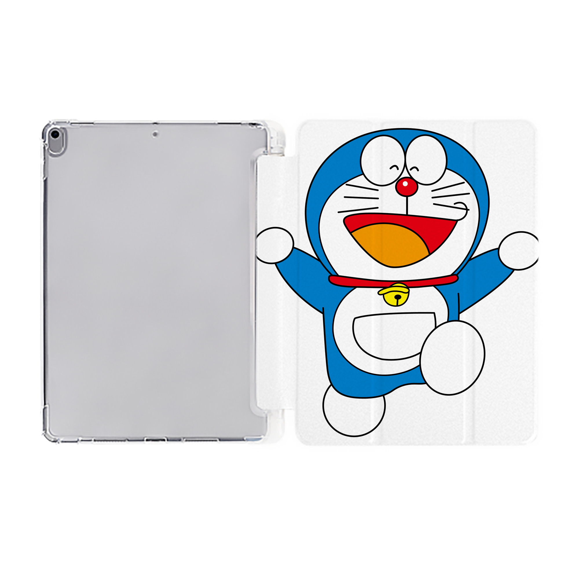 （画像用） ドラえもん Doraemon IPad ケース ペン収納付き 三つ折りスタンド PUレザー×シリコン 対応機種9.5/10.5/10.9インチ